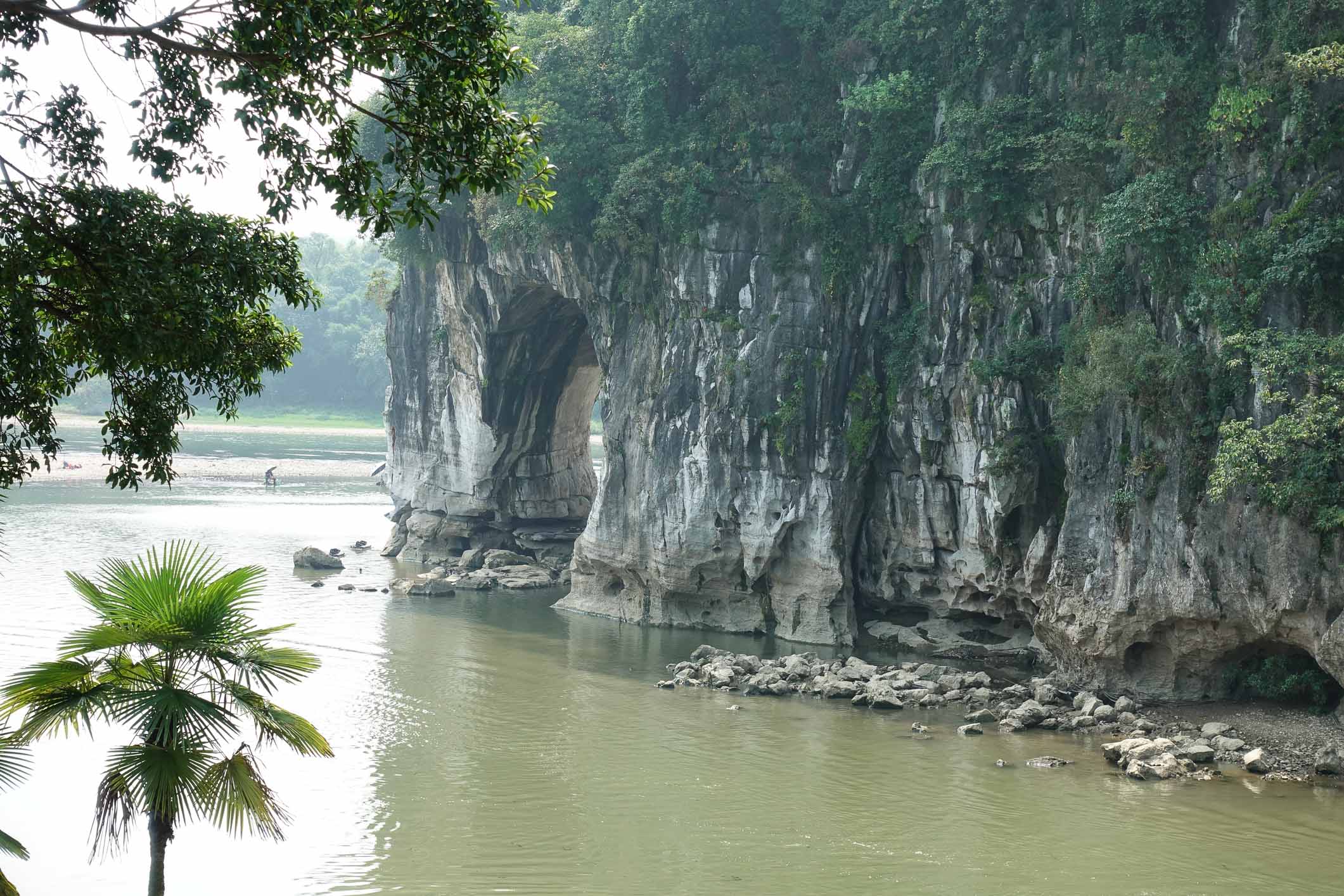 Elephant trunk rock formation in Guilin