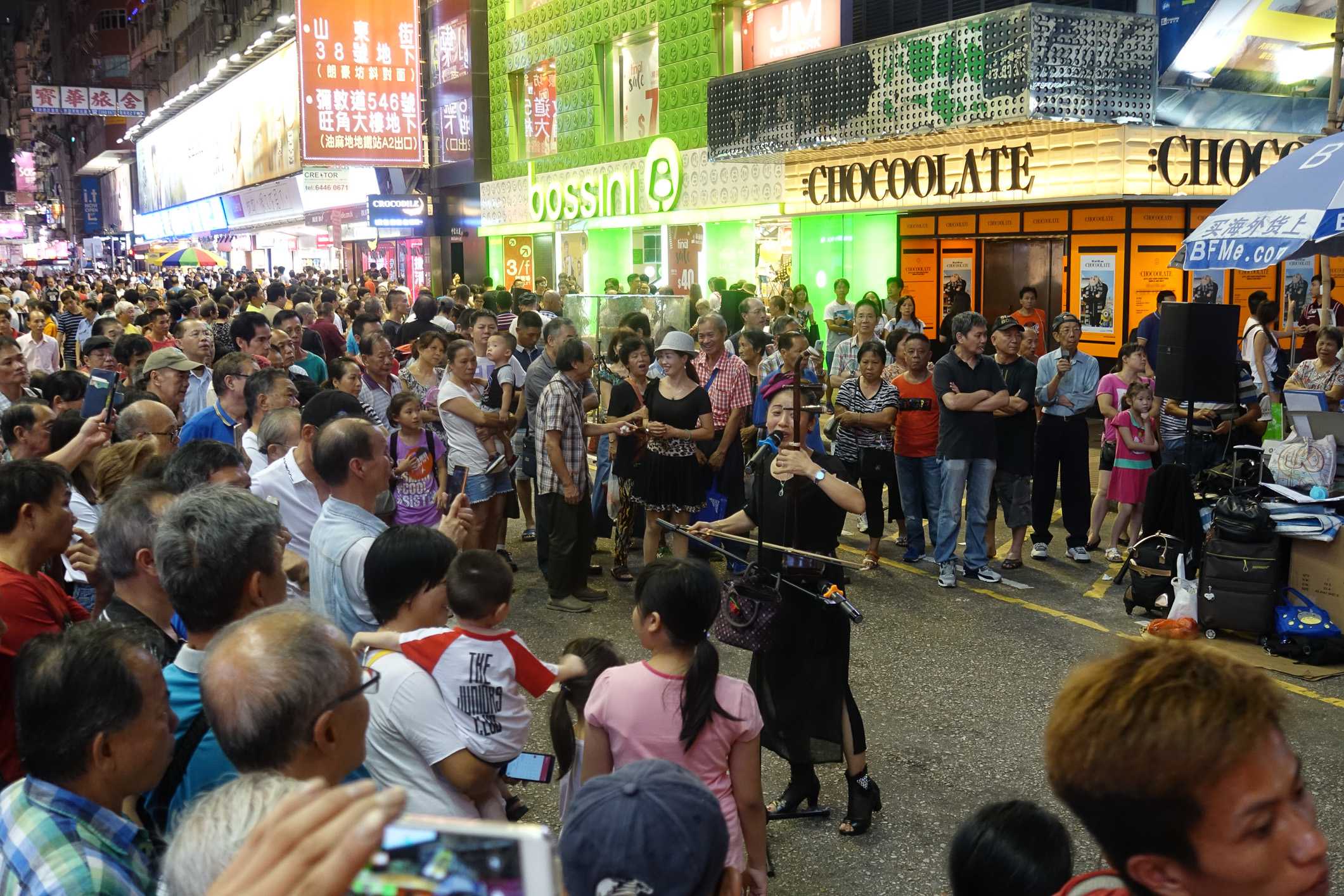 Hong Kong karaoke street nightlife